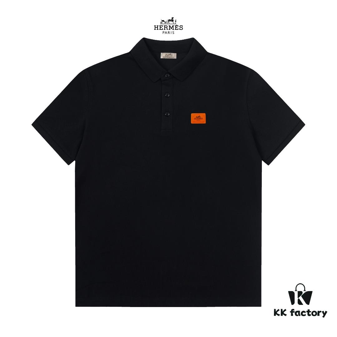 Hermes Classic Logo Elegant Polo Shirt