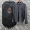 6931a28bccd8ab3d7af96a07 Hermes Men's Latest Casual Polo Collar Wool Pullover