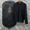 6931a28bccd8ab3d7af96a08 Hermes Men's Latest Casual Polo Collar Wool Pullover