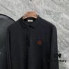 6931a28bccd8ab3d7af96a0a Hermes Men's Latest Casual Polo Collar Wool Pullover