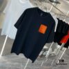 6931a28eccd8ab3d7af96a35 Hermes 2025 Spring Collection Short Sleeve Shirt with Handcrafted Logo, Gold Thread Detailing and Buttoned Hem