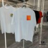 6931a28eccd8ab3d7af96a3b Hermes 2025 Spring Collection Short Sleeve Shirt, Hand-Customized Logo at Chest, Pure Cotton Fabric with Gold Thread Embroidery, Classic Buttoned Hem, OS Drop-Shoulder Fit