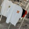 6931a28eccd8ab3d7af96a43 Hermes 2025 Spring-Summer New Short Sleeve T-Shirt with Hand-Customized Logo on Chest, Pure Cotton Fabric with Gold Thread Embroidery, Classic Buttoned Hem and OS Drop-Shoulder Fit