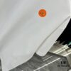 6931a291ccd8ab3d7af96a6c Hermes 2025 Spring Collection Short Sleeve Shirt, Hand-Customized Logo at Chest, Pure Cotton Fabric with Gold Thread Embroidery, Classic Buttoned Hem, OS Drop-Shoulder Fit