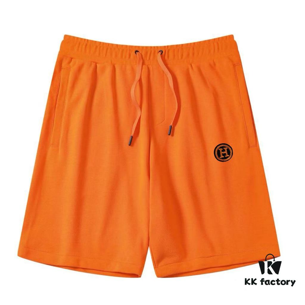 6931a294ccd8ab3d7af96a96 Hermes Casual Unisex Loose Cotton Terry Short Pants (Complete with Three Labels)