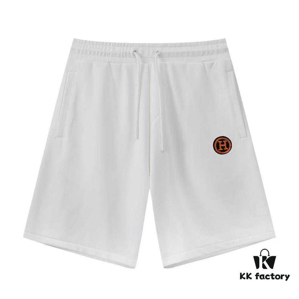 6931a294ccd8ab3d7af96a98 Hermes Casual Unisex Loose Cotton Terry Short Pants (Complete with Three Labels)
