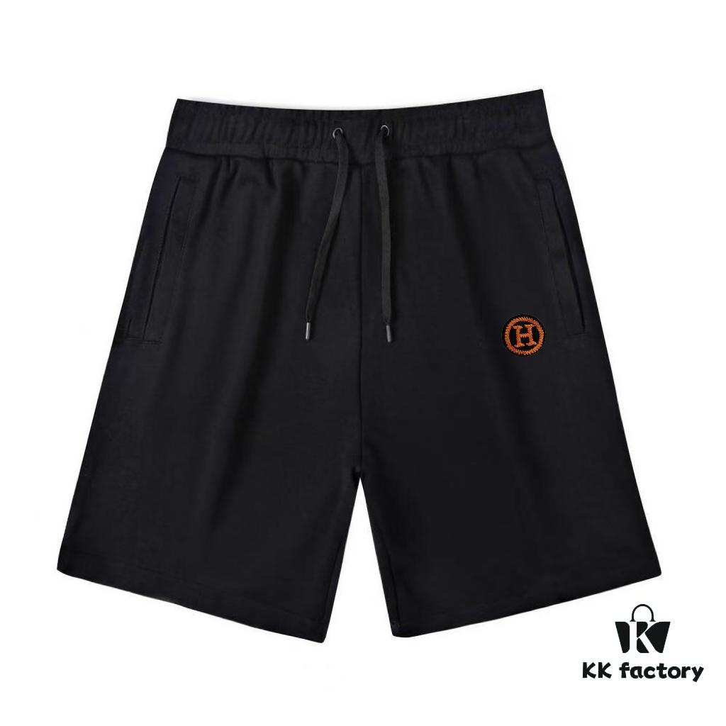 6931a294ccd8ab3d7af96a99 Hermes Casual Unisex Loose Cotton Terry Short Pants (Complete with Three Labels)