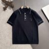6931a294ccd8ab3d7af96aa1 High-Quality Hermès 2025 Spring/Summer New Men's Notched Collar Short-Sleeve T-Shirt
