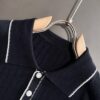 6931a294ccd8ab3d7af96aa3 High-Quality Hermès 2025 Spring/Summer New Men's Notched Collar Short-Sleeve T-Shirt