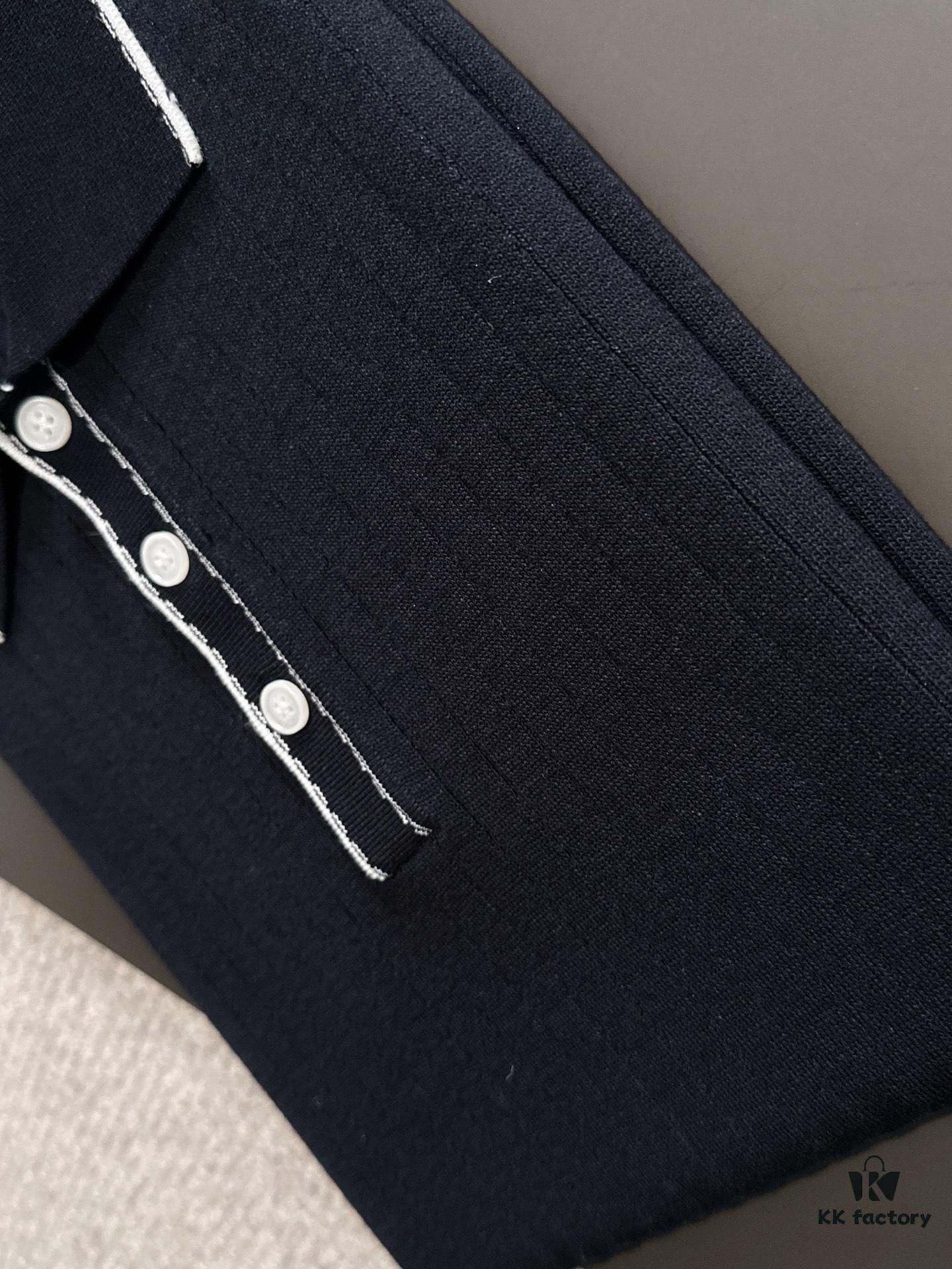 6931a294ccd8ab3d7af96aa4 High-Quality Hermès 2025 Spring/Summer New Men's Notched Collar Short-Sleeve T-Shirt