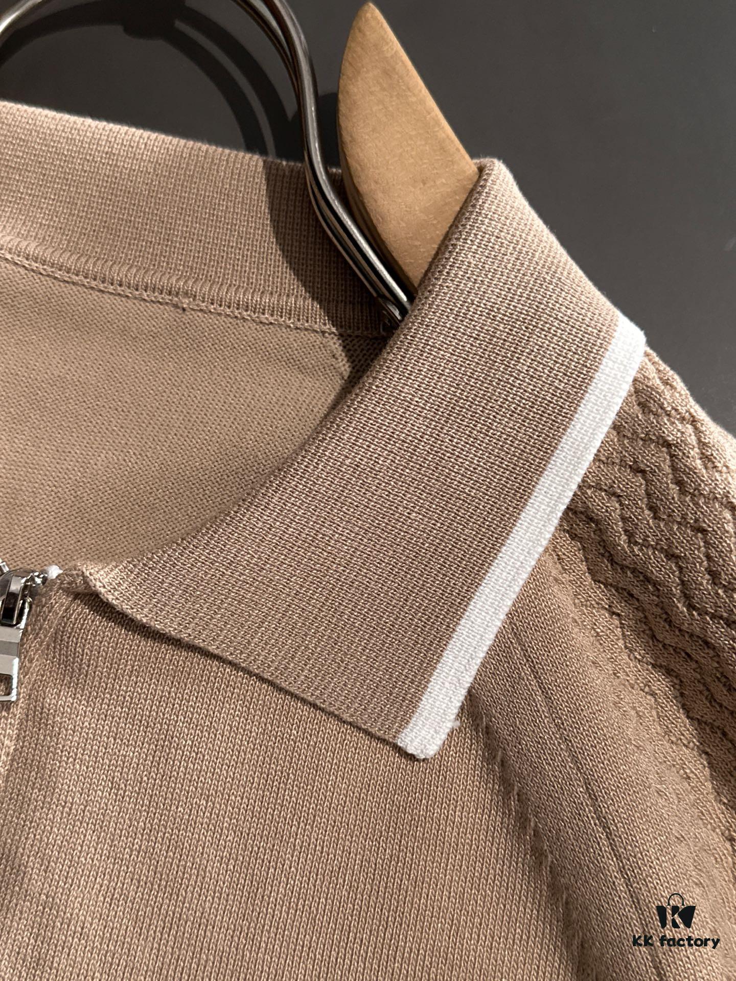 6931a296ccd8ab3d7af96ac8 High-Quality Hermès 2025 Spring/Summer New Men's Collared Short-Sleeve T-Shirt