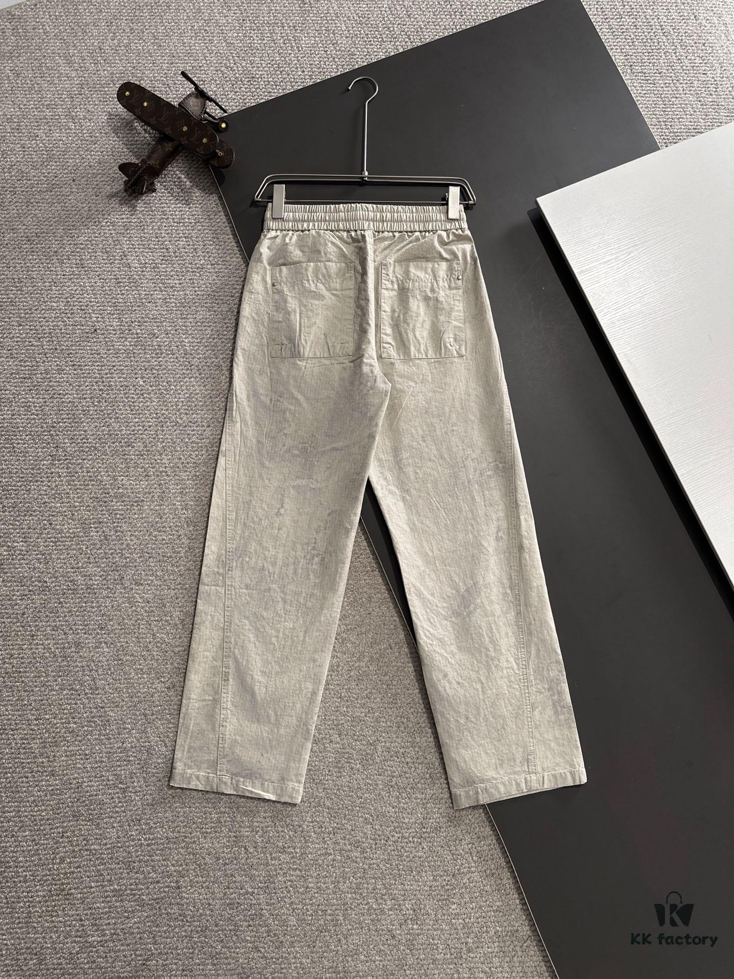 6931a297ccd8ab3d7af96add Hermes 2025 Spring/Summer New Elastic Waist Casual Pants, Lightweight Custom Fabric from Boutique, Breathable and Highly Comfortable, Exquisite Details, Brand-Inspired Design Concept Reflecting High Quality, Soft and Delicate Touch, Leisure Cut with Excellent Fit