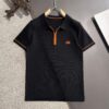 6931a297ccd8ab3d7af96ade High-Quality Hermès 2025 Spring/Summer New Men's Collared Short-Sleeve T-Shirt