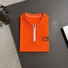 6931a298ccd8ab3d7af96aee High-Quality Hermès 2025 Spring/Summer New Men's Notched Short-Sleeve T-Shirt