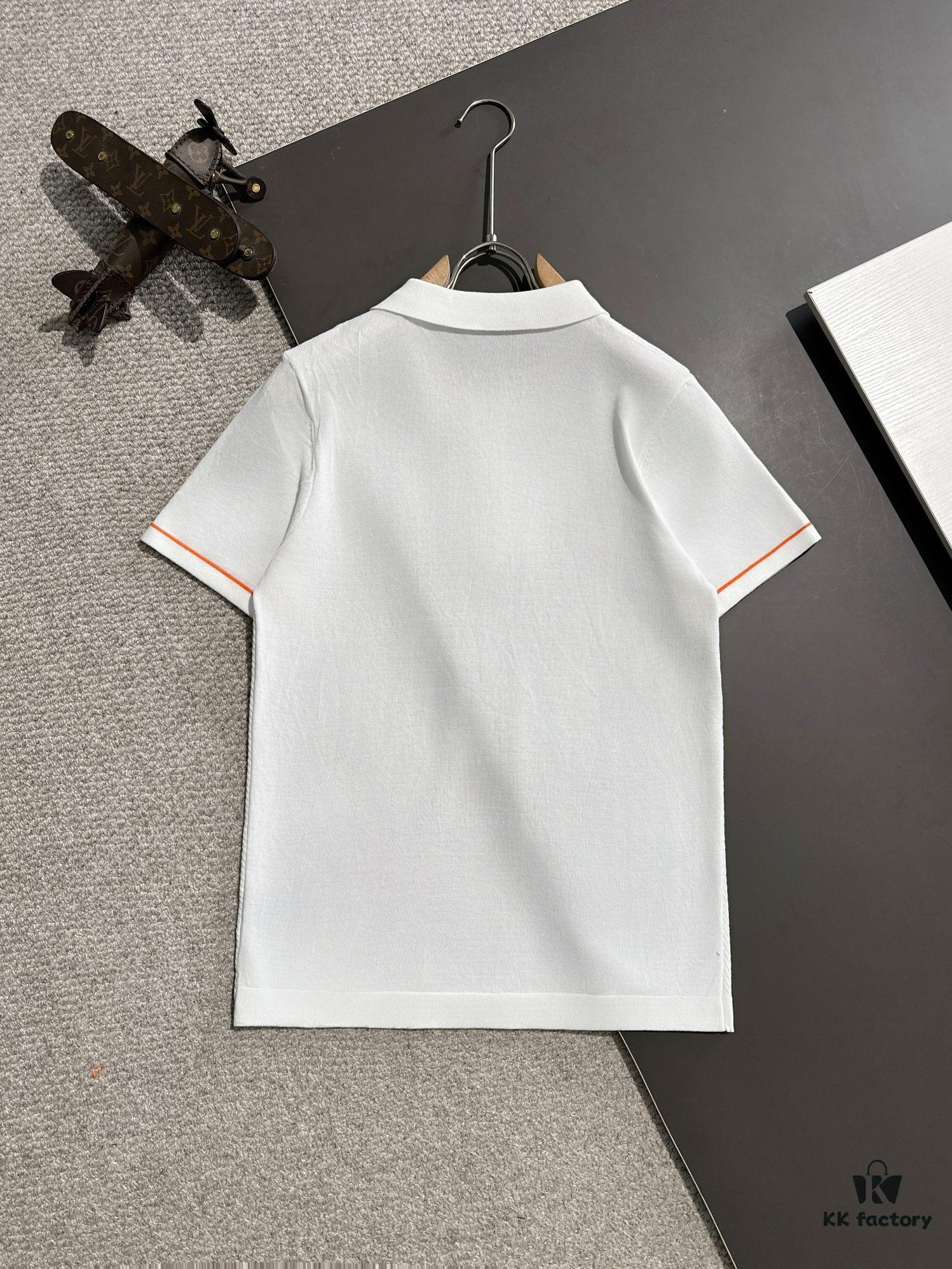 6931a299ccd8ab3d7af96af8 High-Quality Hermès 2025 Spring/Summer New Men's Collared Short-Sleeve T-Shirt