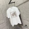 6931a29bccd8ab3d7af96b2b Hermes 2025 Spring/Summer New Arrival Mechanical Horse Print Custom Double Gauze Plain Cotton Short Sleeve T-Shirt Unisex