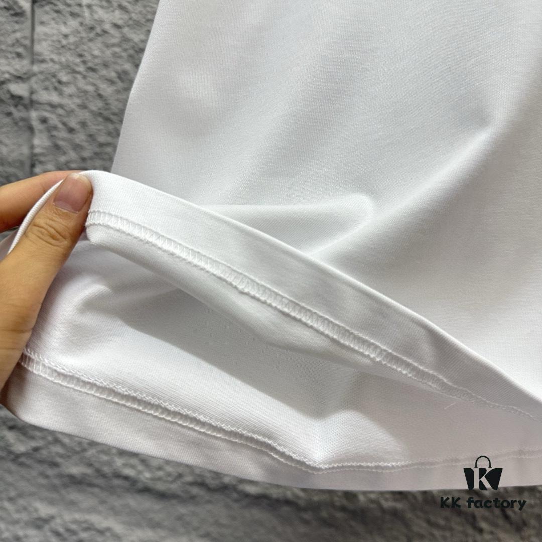 6931a29cccd8ab3d7af96b32 Hermes 2025 Spring/Summer New Arrival Mechanical Horse Print Custom Double Gauze Plain Cotton Short Sleeve T-Shirt Unisex