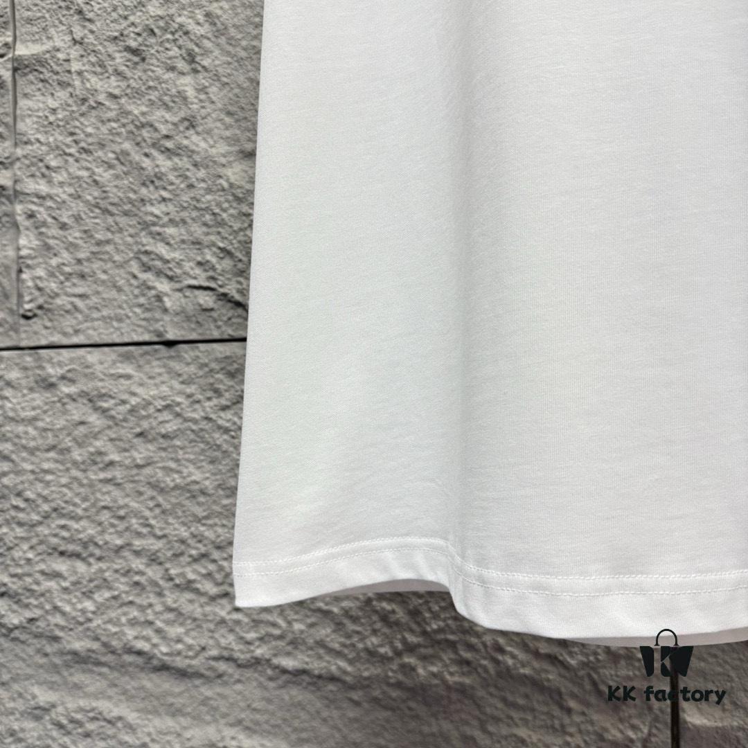6931a29cccd8ab3d7af96b33 Hermes 2025 Spring/Summer New Arrival Mechanical Horse Print Custom Double Gauze Plain Cotton Short Sleeve T-Shirt Unisex