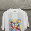 6931a29dccd8ab3d7af96b46 Hermes+ 2025 Spring/Summer New Arrival Classic Totem Abstract Line Horse Print Custom Double Gauze Plain Cotton Short Sleeve T-Shirt Unisex