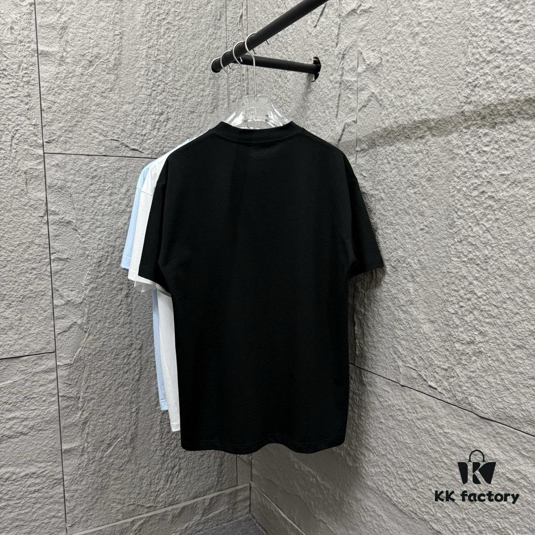 6931a29dccd8ab3d7af96b53 Hermes-inspired 2025 Spring/Summer New Arrival Classic Totem Block Horse Print Custom Double Gauze Plain Weave 100% Cotton Short Sleeve T-Shirt Unisex
