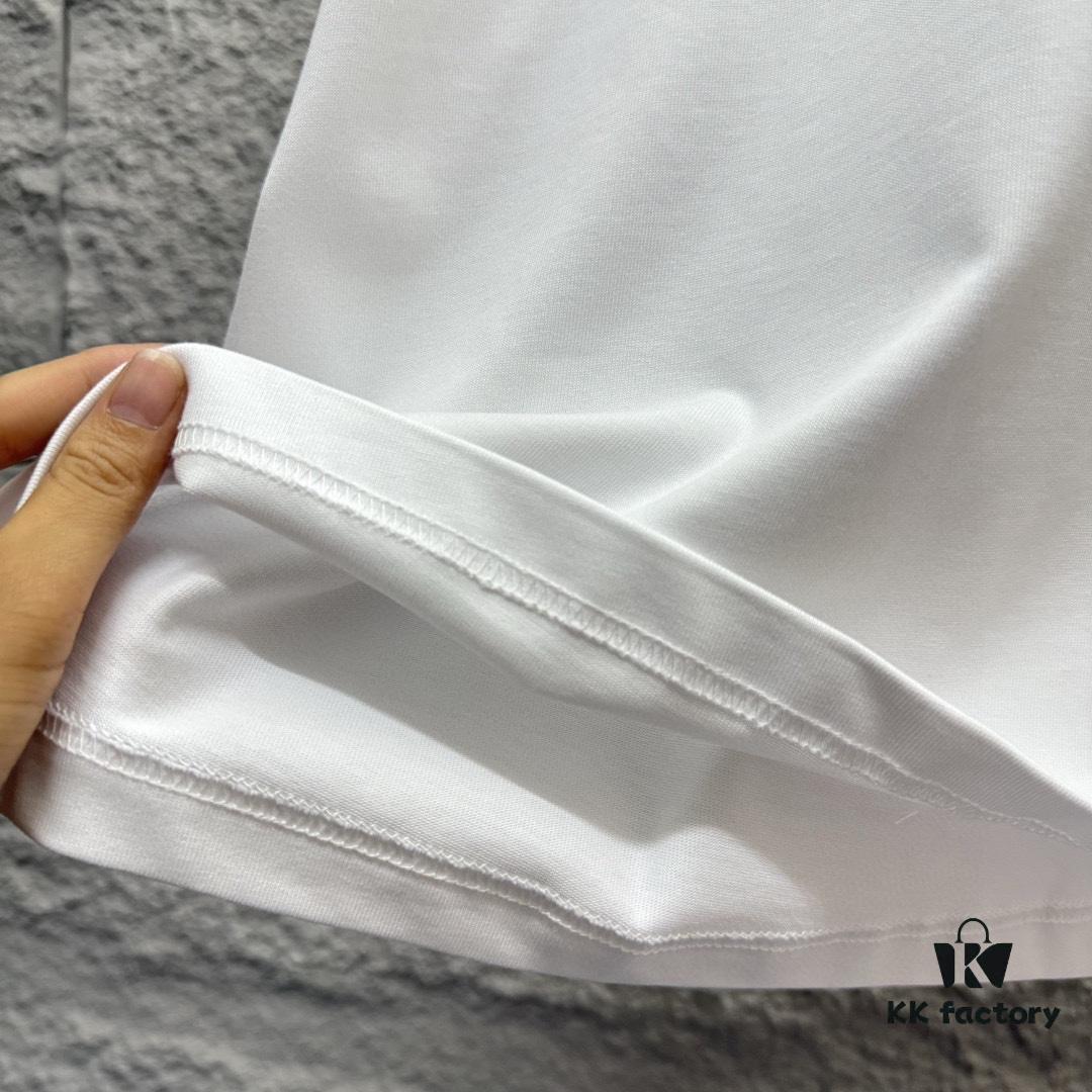 6931a29eccd8ab3d7af96b6b Hermes 2025 Spring/Summer New Arrival Sky Sea Freedom Boat Print Custom Double Gauze Plain Cotton Short Sleeve T-Shirt Unisex