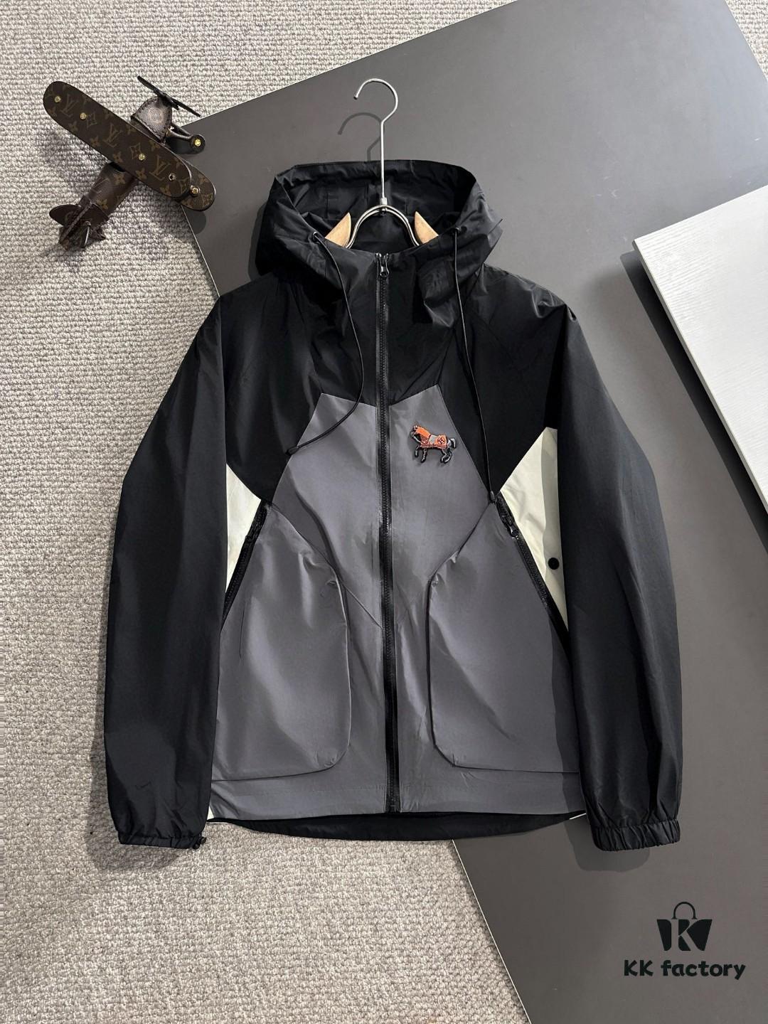 6931a2a1ccd8ab3d7af96b91 Hermes Spring 2025 Latest Zip Hooded Windbreaker Jacket