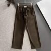 6931a2a4ccd8ab3d7af96bd0 Hermes 2024 Autumn/Winter New Elastic Waist Casual Pants, Fleece-Lined and Thickened, Premium Custom Fabric, Breathable and Comfortable, Exquisite Details, Brand-Inspired Design, Soft and Smooth Texture, Refined Leisure Cut with Excellent Fit