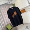 Hermes 2025 Spring/Summer New Arrival Personalized Logo Print Custom Fabric 300g Short Sleeve T-Shirt Unisex