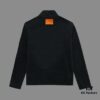 6931a2a9ccd8ab3d7af96c20 Hermès (Complete Three Labels) 2024 Fall/Winter Men's Cardigan Crewneck Jacket, Imported Double-Sided Fleece Fabric