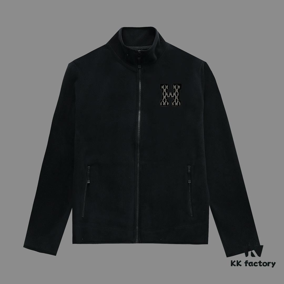6931a2b1ccd8ab3d7af96cb9 Hermes (Complete Three Labels) 2024 Autumn-Winter Men's Cardigan Turtleneck Jacket Premium Imported Double-Sided Fleece from Germany