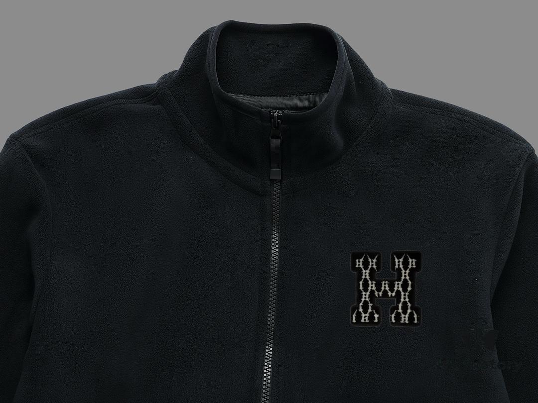 6931a2b1ccd8ab3d7af96cbb Hermes (Complete Three Labels) 2024 Autumn-Winter Men's Cardigan Turtleneck Jacket Premium Imported Double-Sided Fleece from Germany