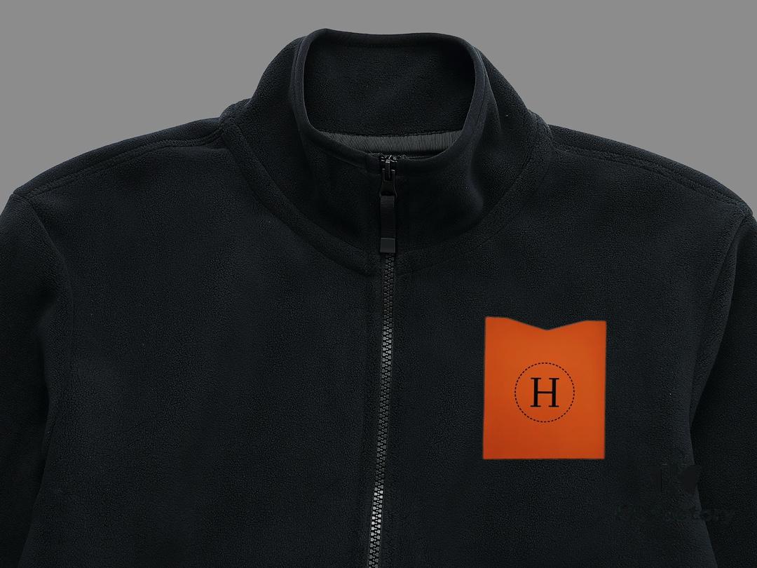6931a2b6ccd8ab3d7af96d1e Hermes (Complete Three Labels) 2024 Autumn-Winter Men's Cardigan Crewneck Jacket, Imported Double-Sided Fleece Fabric from Germany