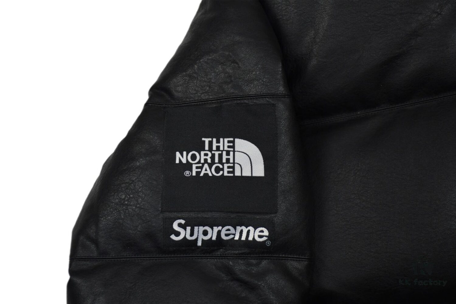 Supreme x The North Face 17FW Leather Nuptse Jacket - Premium Down Jacket with Genuine Leather