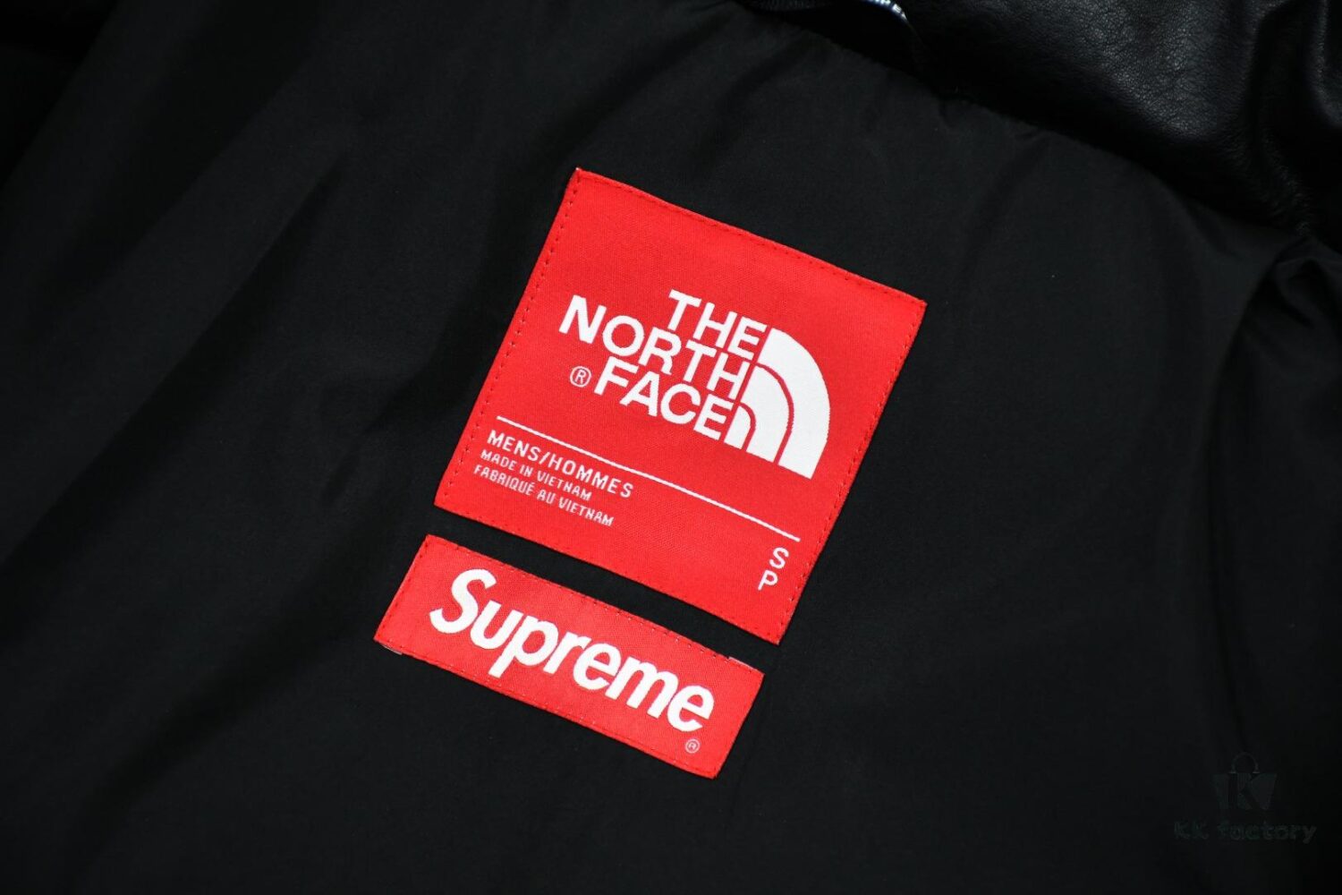 Supreme x The North Face 17FW Leather Nuptse Jacket - Premium Down Jacket with Genuine Leather