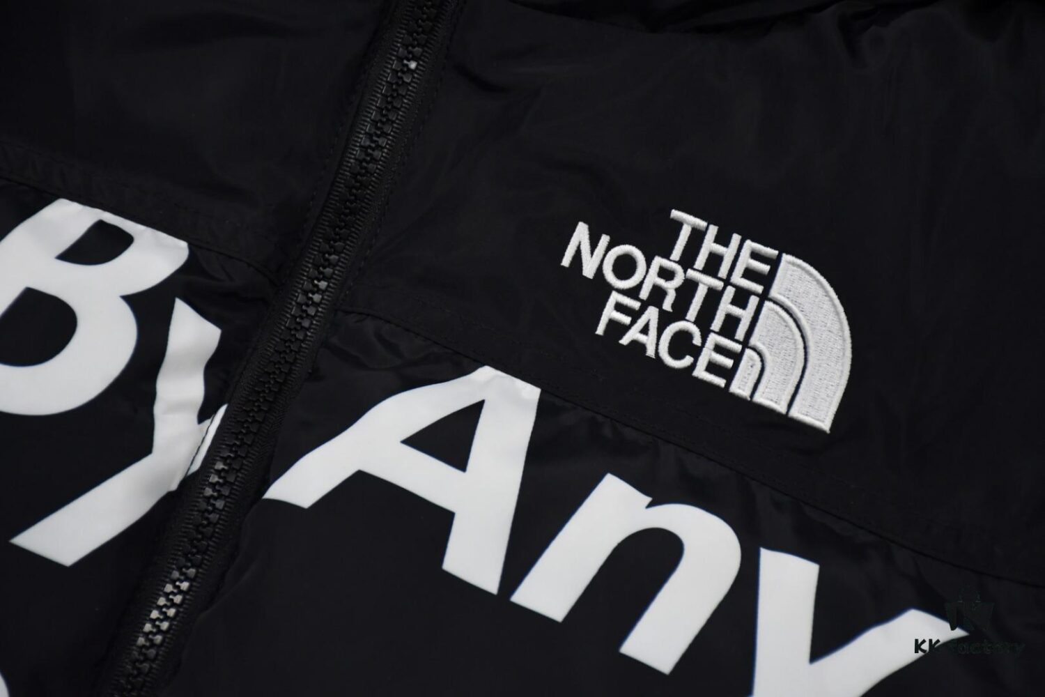 6931a2e0ccd8ab3d7af97031 Supreme x The North Face TNF 15FW By Any Means Collaborative Down Jacket (Full Alignment Lettering) with Hidden Hood