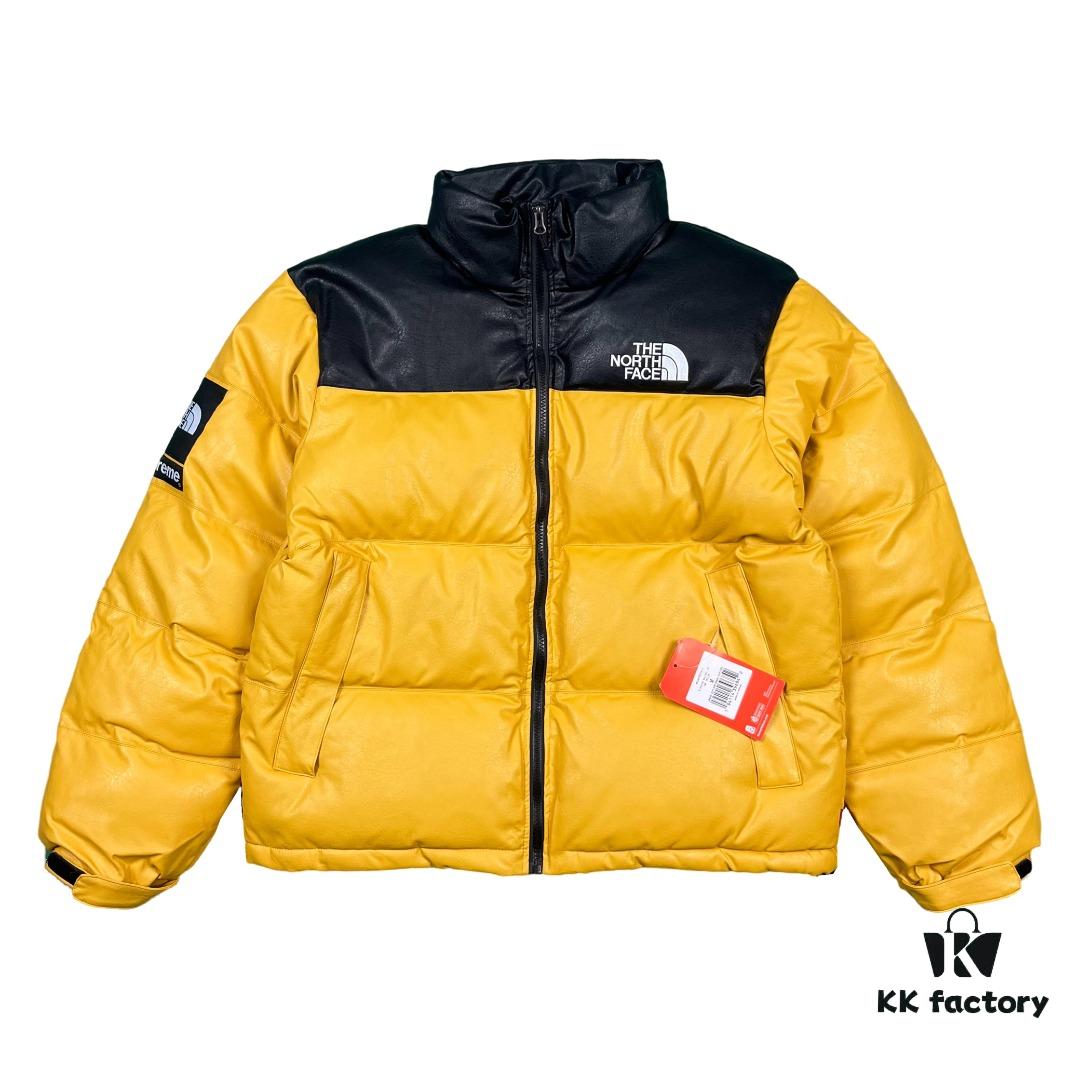 6931a2e3ccd8ab3d7af9706d Supreme x The North Face 17FW Leather Nuptse Jacket - Premium Down Puffer with Genuine Leather