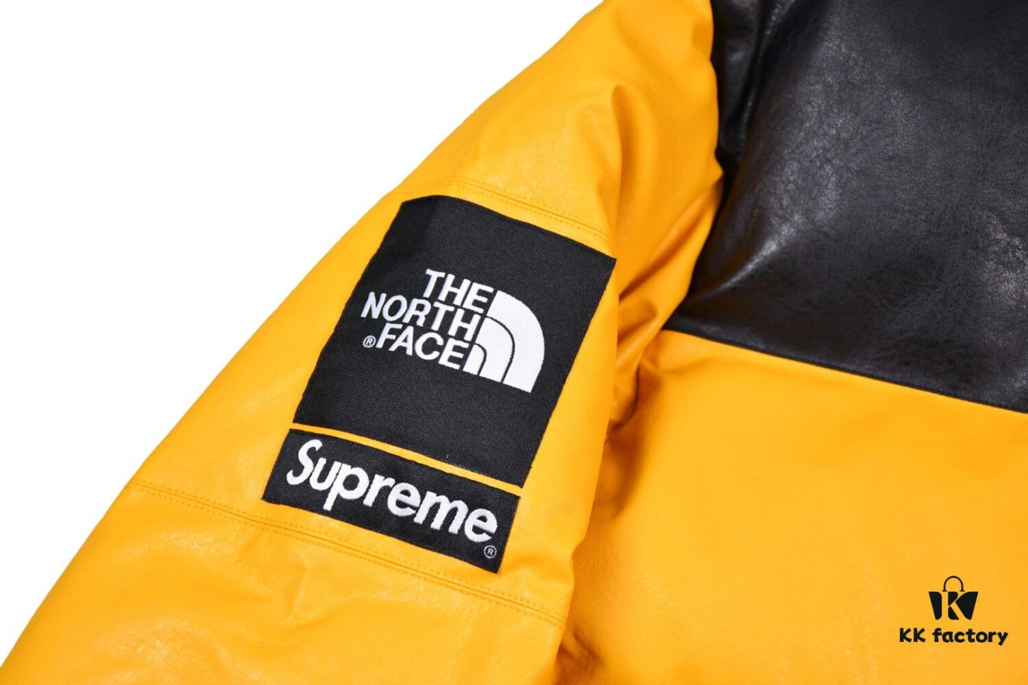 6931a2e3ccd8ab3d7af97073 Supreme x The North Face 17FW Leather Nuptse Jacket - Premium Down Puffer with Genuine Leather