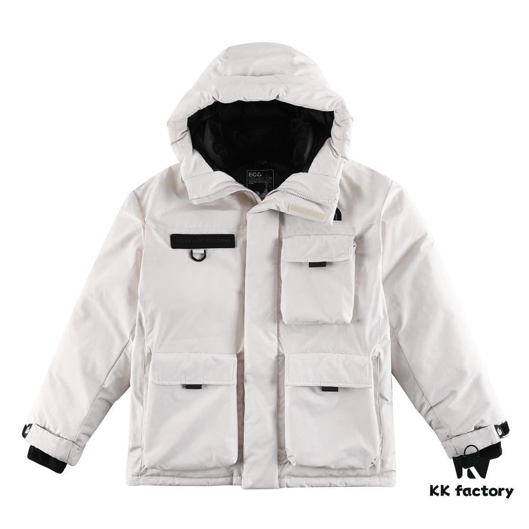 High-End Version Korean The North Face TNF Workwear Hooded Insulated Down Jacket