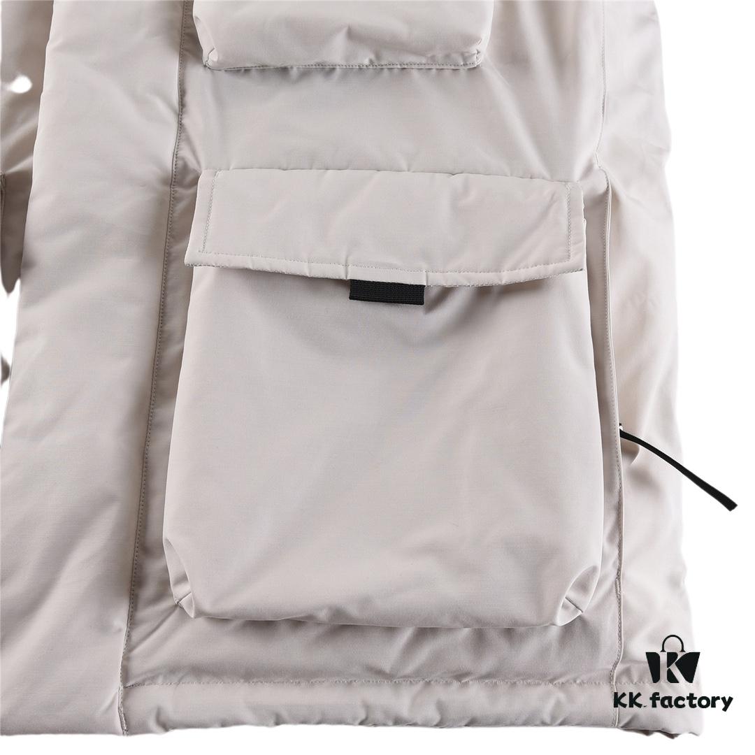 High-End Version Korean The North Face TNF Workwear Hooded Insulated Down Jacket