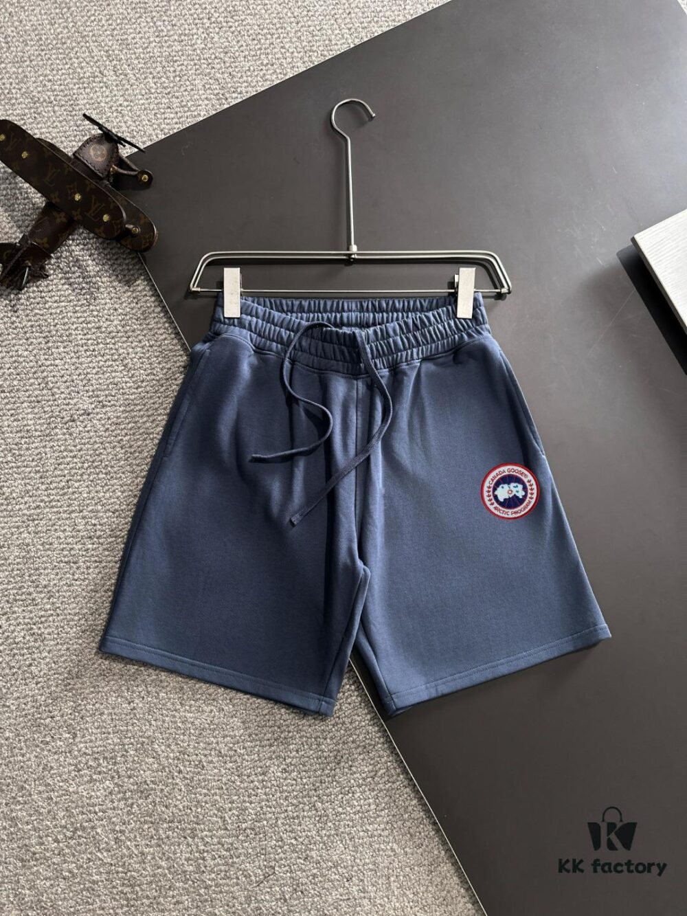 6931a2fdccd8ab3d7af97268 High-End CANADA GOOSE 2025 Spring/Summer New Casual Elastic Waist Loose Dyed Short Pants