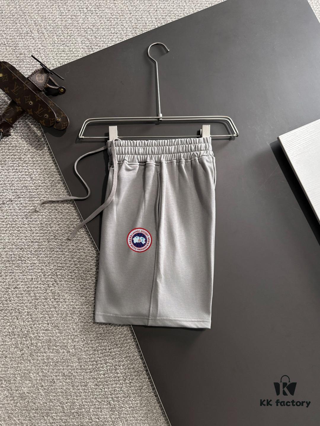 6931a2feccd8ab3d7af97279 CANADA GOOSE Canada Goose 2025 Spring Summer New Elastic Waist Casual Solid Color Loose Shorts