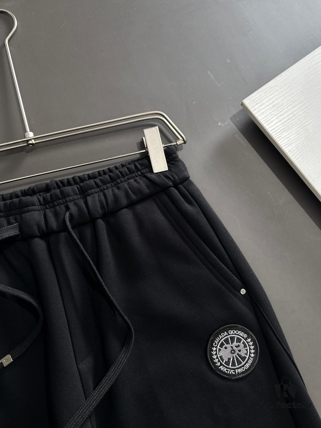 6931a302ccd8ab3d7af972bc Canada Goose 2025 Early Spring New Elastic Waist Casual Pants, Fleece-Lined and Thickened for Warmth