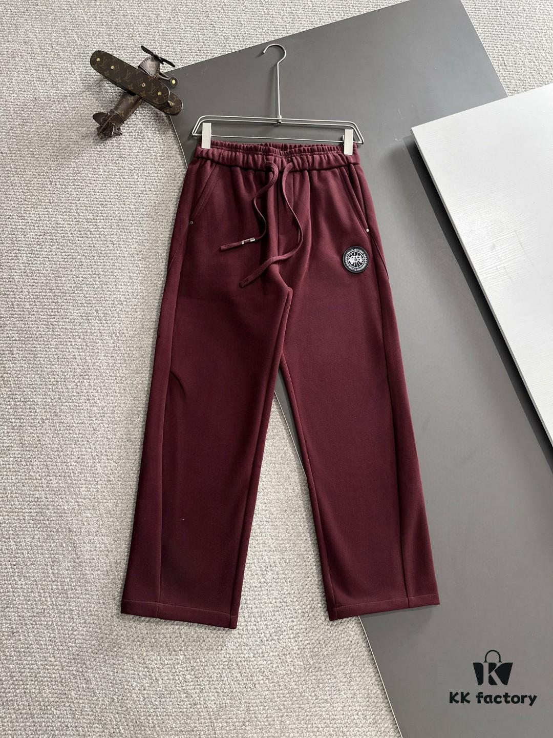 6931a302ccd8ab3d7af972c4 Canada Goose 2025 Early Spring New Elastic Waist Casual Pants, Fleece-Lined and Thickened for Warmth