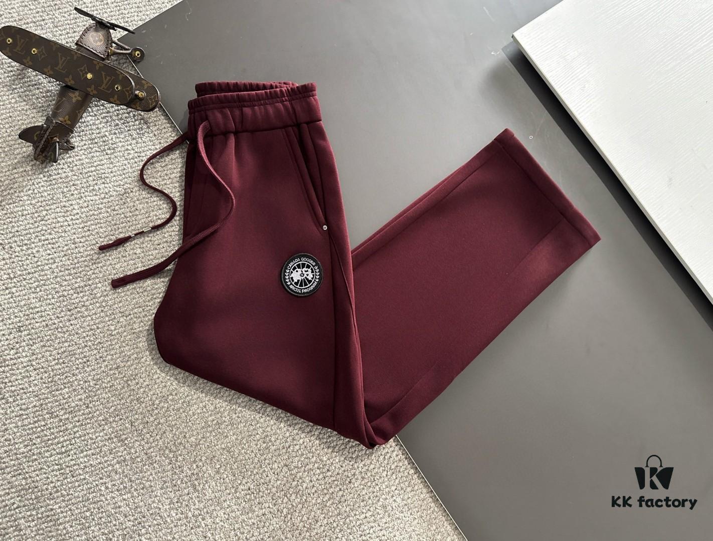 6931a302ccd8ab3d7af972ca Canada Goose 2025 Early Spring New Elastic Waist Casual Pants, Fleece-Lined and Thickened for Warmth