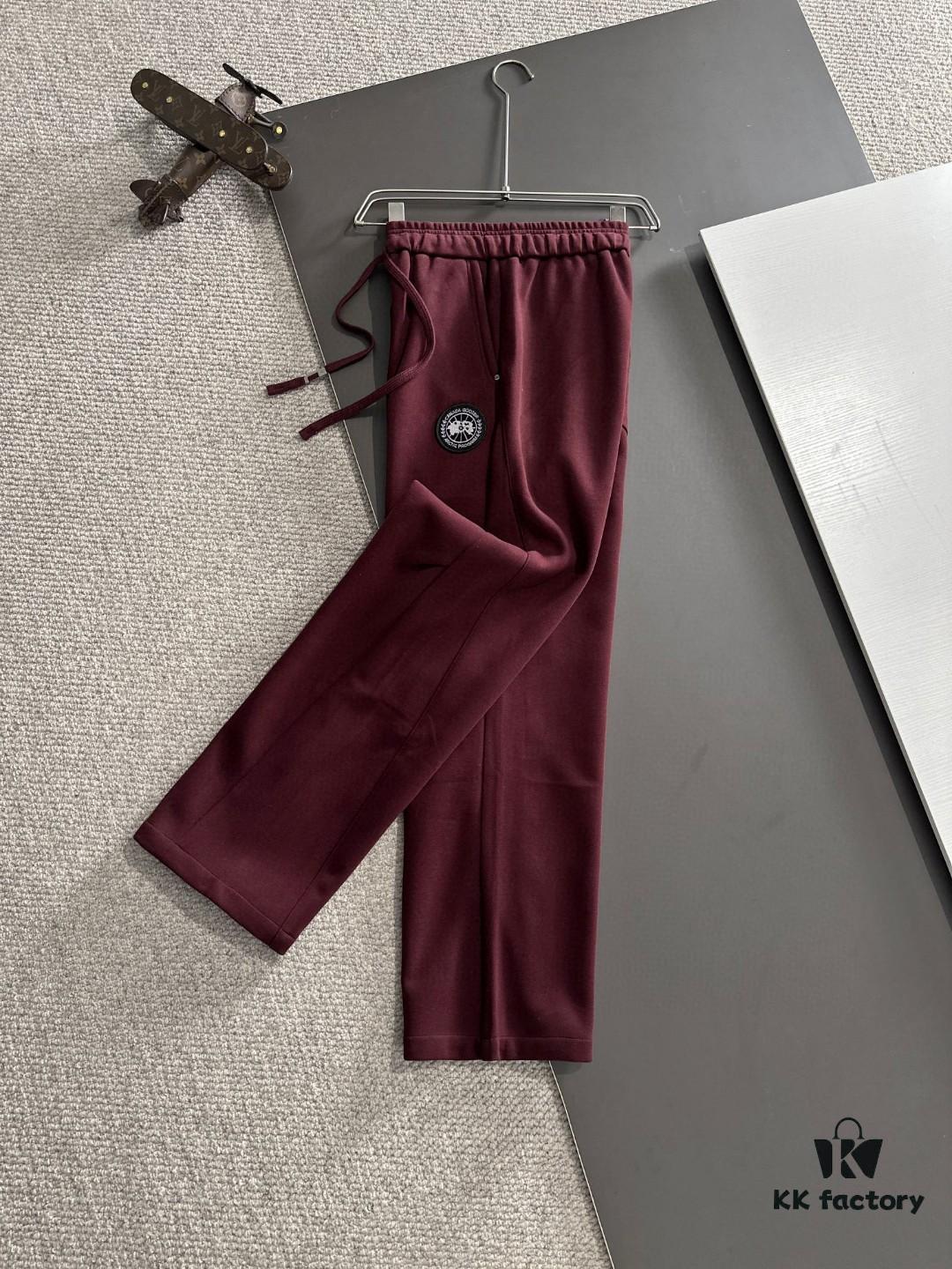 6931a302ccd8ab3d7af972cb Canada Goose 2025 Early Spring New Elastic Waist Casual Pants, Fleece-Lined and Thickened for Warmth