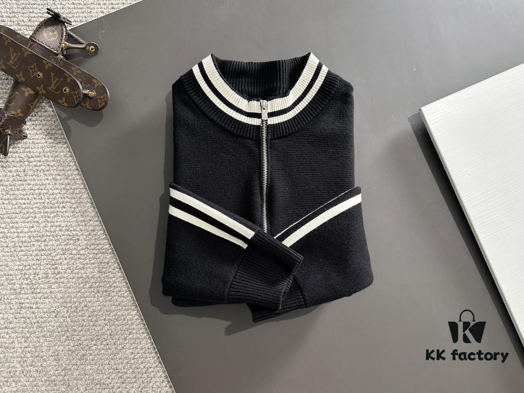 6931a305ccd8ab3d7af97302 Canada Goose 2024 Autumn-Winter New Lapel Cardigan Sweater, Premium Wool Blend Knitwear with Embroidered Logo, Fashionable Tailored Fit