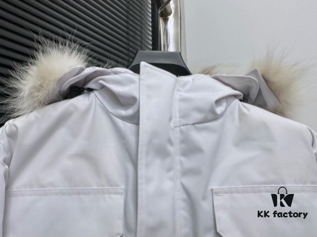Canada Goose Expedition Parka 08 Mens/Womens Unisex Mid-Length Winter Coat - Top Tier Replica Version with Optional Arctic Wolf Fur Trim