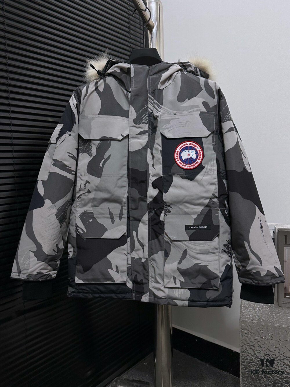 6931a311ccd8ab3d7af973e3 Canada Goose Expedition Parka 08 Men's and Women's Unisex Mid-Length Winter Coat - Top Counterfeit Version with Black Color (Wolf Fur Optional)