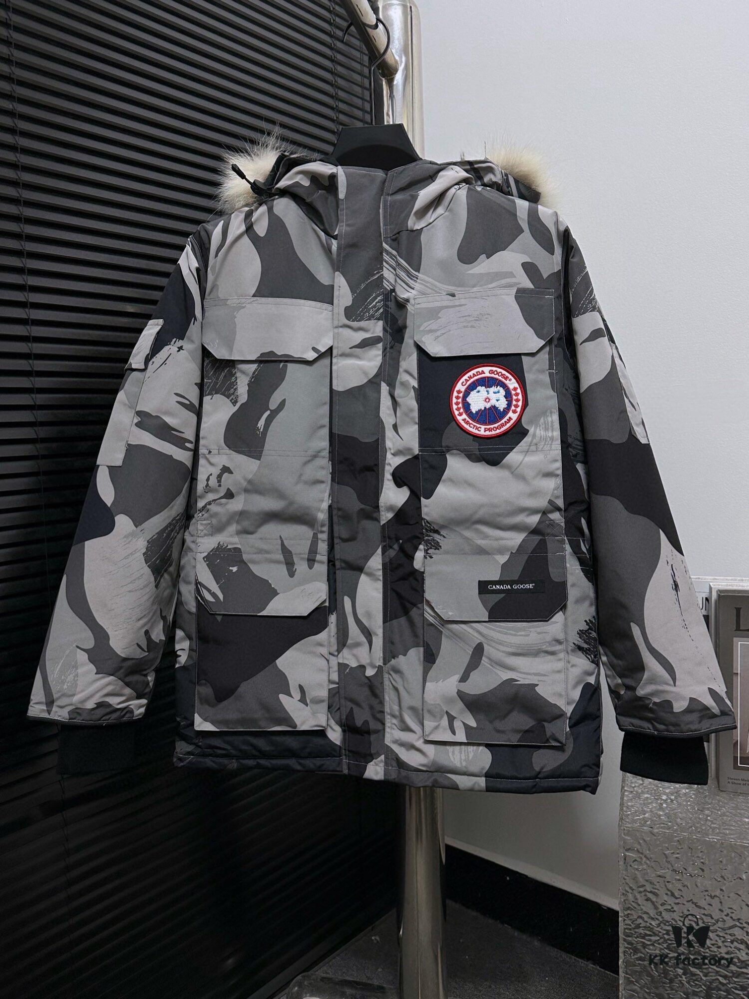 6931a311ccd8ab3d7af973e3 Canada Goose Expedition Parka 08 Men's and Women's Unisex Mid-Length Winter Coat - Top Counterfeit Version with Black Color (Wolf Fur Optional)