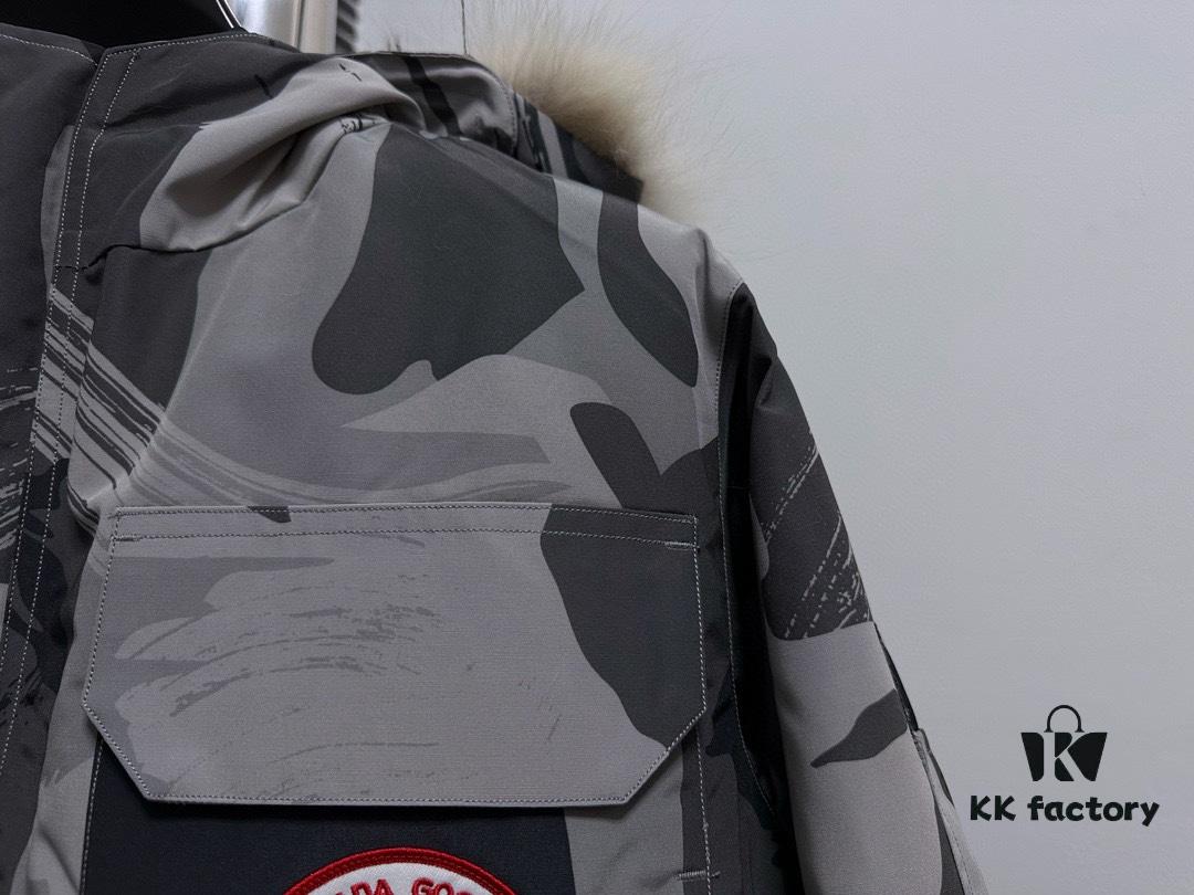 6931a311ccd8ab3d7af973e5 Canada Goose Expedition Parka 08 Men's and Women's Unisex Mid-Length Winter Coat - Top Counterfeit Version with Black Color (Wolf Fur Optional)